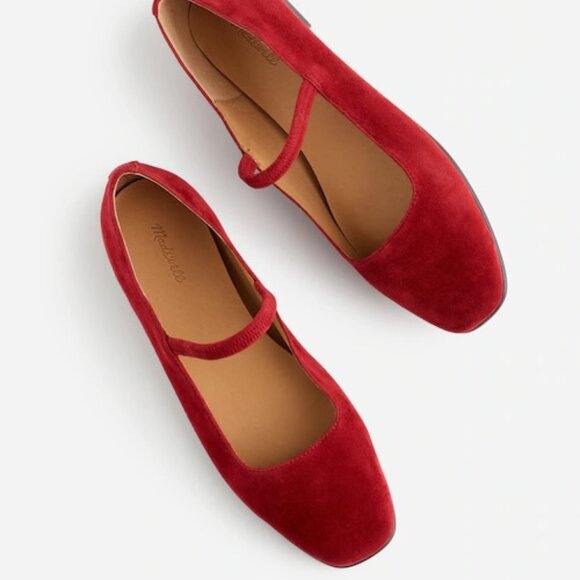 Madewell Shoes - Madewell The Greta Ballet Flat in Ruby Port, Size 6.5